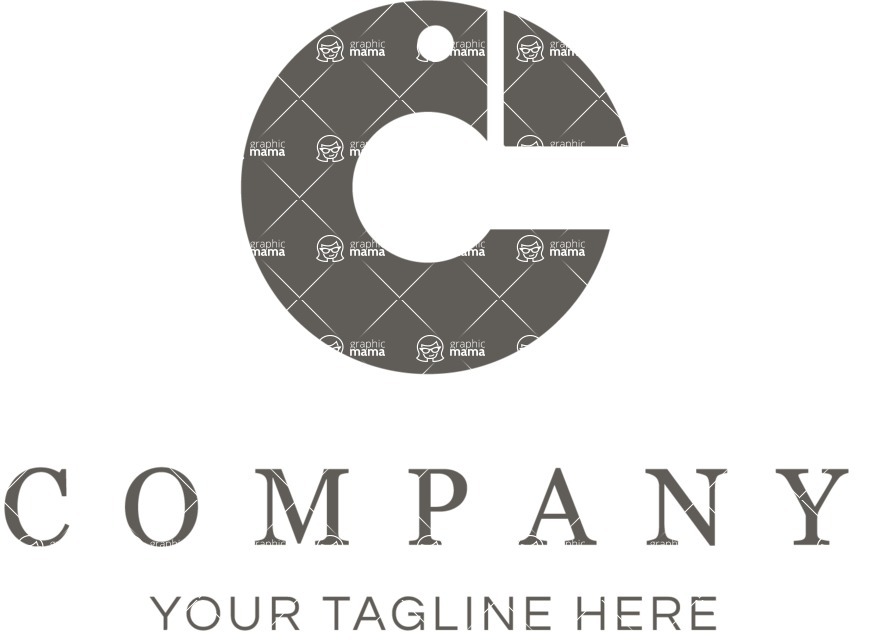 Business Logo Templates - vector graphics in a pack from GraphicMama - Creative Logotype with Letter C